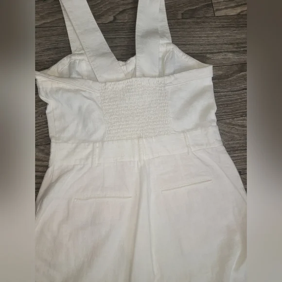ANTHROPOLOGIE SIZE 14 Elegant White Jumpsuit. USED GOOD CONDITION. - Picture 7 of 15